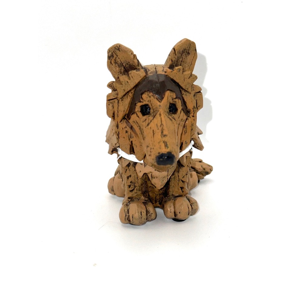 Texas A&M Aggies Reveille Mascot Figurine FOCO Wood Carve‎ Style Statue AGC1118
